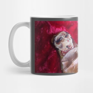 Woman Reclining in Red Mug